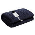 Premium Heated Electric Throw Rug Fleece Sunggle Blanket Washable Charcoal