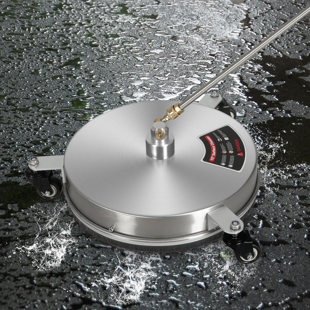 Pressure Washer Surface Cleaner 40cm with Extensions and Nozzles - Silver - Rivercity House & Home Co. (ABN 18 642 972 209) - Affordable Modern Furniture Australia