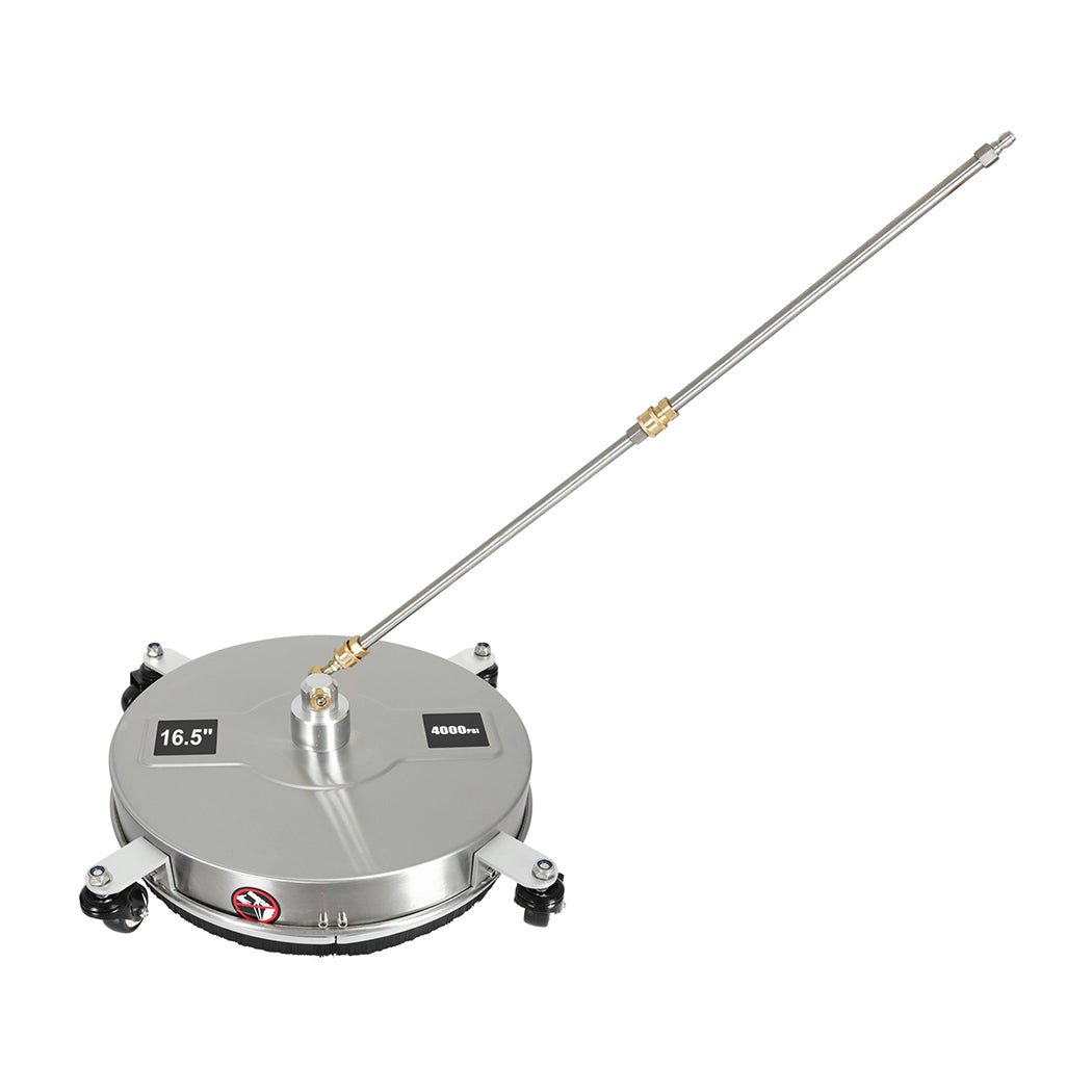 Pressure Washer Surface Cleaner 43cm with Extensions and Nozzles - Silver - Rivercity House & Home Co. (ABN 18 642 972 209) - Affordable Modern Furniture Australia