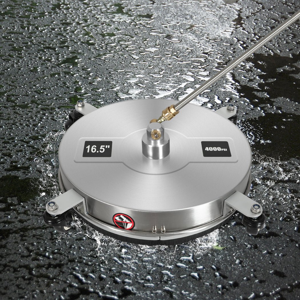 Pressure Washer Surface Cleaner 43cm with Extensions and Nozzles - Silver - Rivercity House & Home Co. (ABN 18 642 972 209) - Affordable Modern Furniture Australia