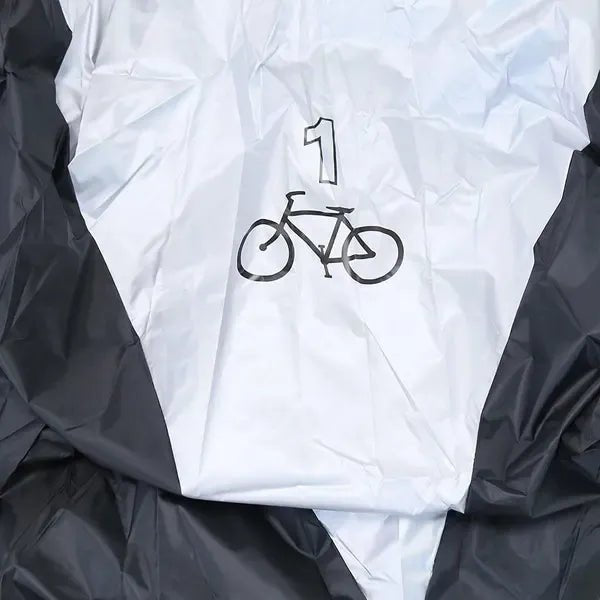 PU-Coated Waterproof Bike Cover 190 x 72 x 110 cm for Mountain, Road & City Bicycles - Black and Silver - Sports & Fitness > Bikes & Accessories > Bicycle Bags - Rivercity House & Home Co. (ABN 18 642 972 209) - Affordable Modern Furniture Australia