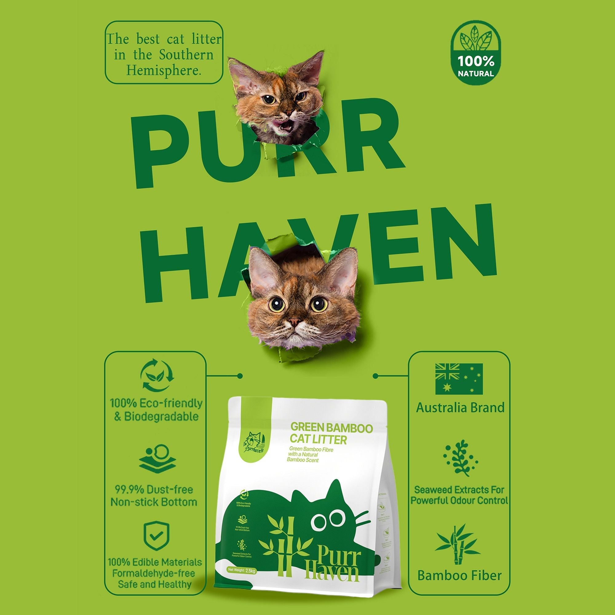 PurrHaven Tapioca Clumping Cat & Kitty Litter, 7.5kg (3 Pack),Dust Free,Easy to Clean,Odour Neutraliser,Rapid Liquid Absorption,Non - Toxic Formula - Pet Care > Cat Supplies > Cat Litter - Rivercity House & Home Co. (ABN 18 642 972 209) - Affordable Modern Furniture Australia