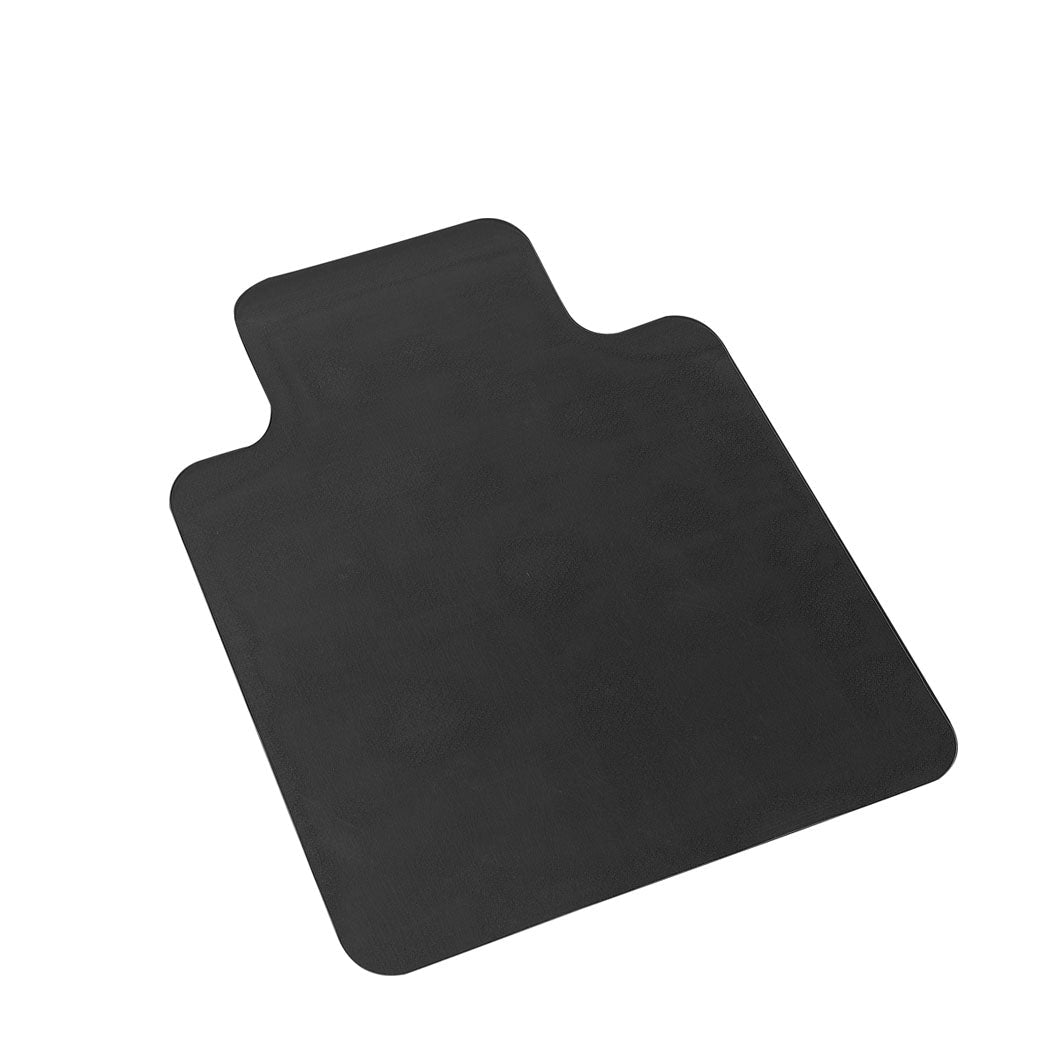 PVC Chair Mat for Hard Floors and Carpets 135x114cm - Clear/Black - Rivercity House & Home Co. (ABN 18 642 972 209) - Affordable Modern Furniture Australia