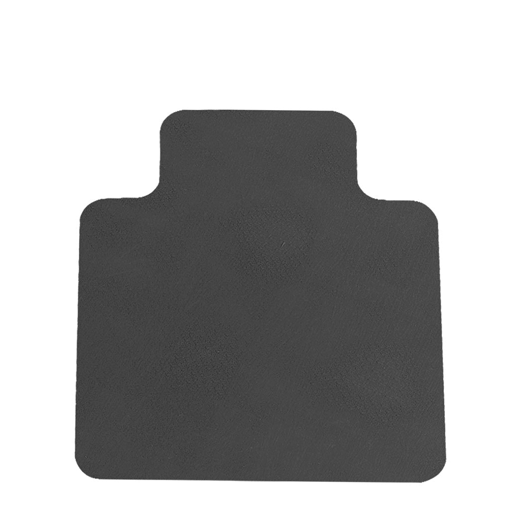 PVC Chair Mat for Hard Floors and Carpets 135x114cm - Clear/Black - Rivercity House & Home Co. (ABN 18 642 972 209) - Affordable Modern Furniture Australia