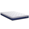 Queen 23cm Medium-Firm Pocket Spring Mattress with Cooling Gel Foam - White