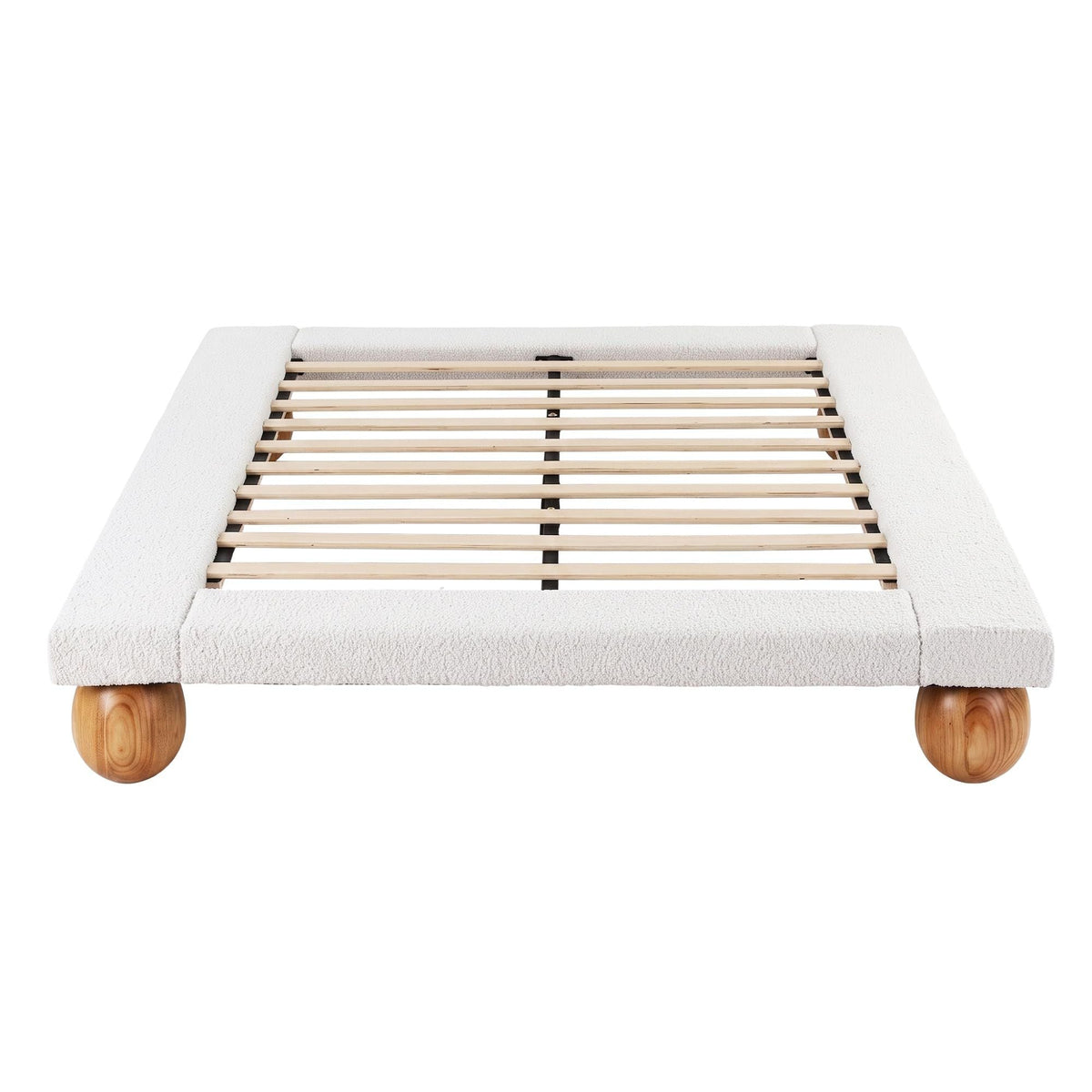 Queen 26cm Firm Mattress and Boucle Bed Frame Bundle - Beige - Furniture > Bedroom > Beds & Bed Frames - Rivercity House & Home Co. (ABN 18 642 972 209) - Affordable Modern Furniture Australia