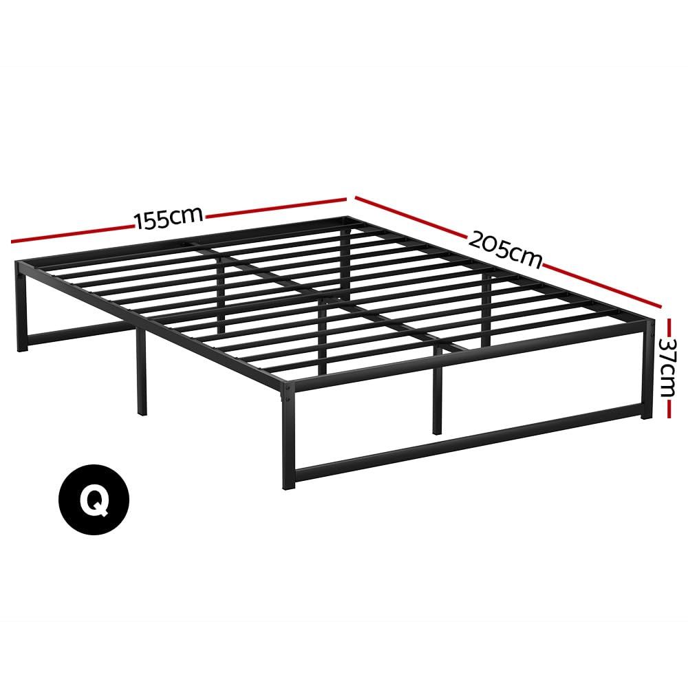 Queen 30cm Latex Hybrid Mattress and Metal Bed Frame Bundle - Furniture > Bedroom > Beds & Bed Frames - Rivercity House & Home Co. (ABN 18 642 972 209) - Affordable Modern Furniture Australia
