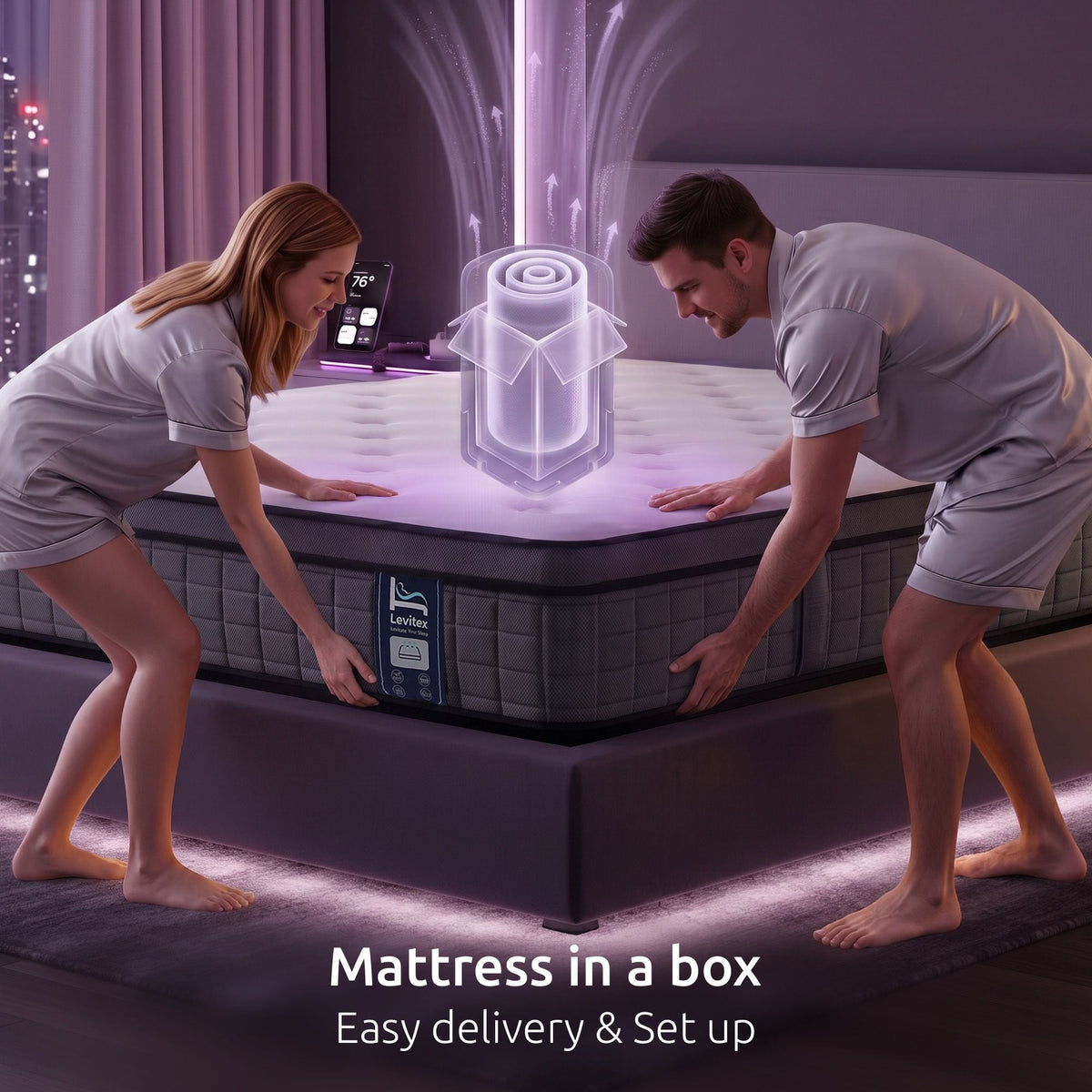 Queen 30cm Medium Firm 5-Zone Pocket Spring Mattress with Edge Support - White - Furniture > Mattresses > Queen Mattress - Rivercity House & Home Co. (ABN 18 642 972 209) - Affordable Modern Furniture Australia