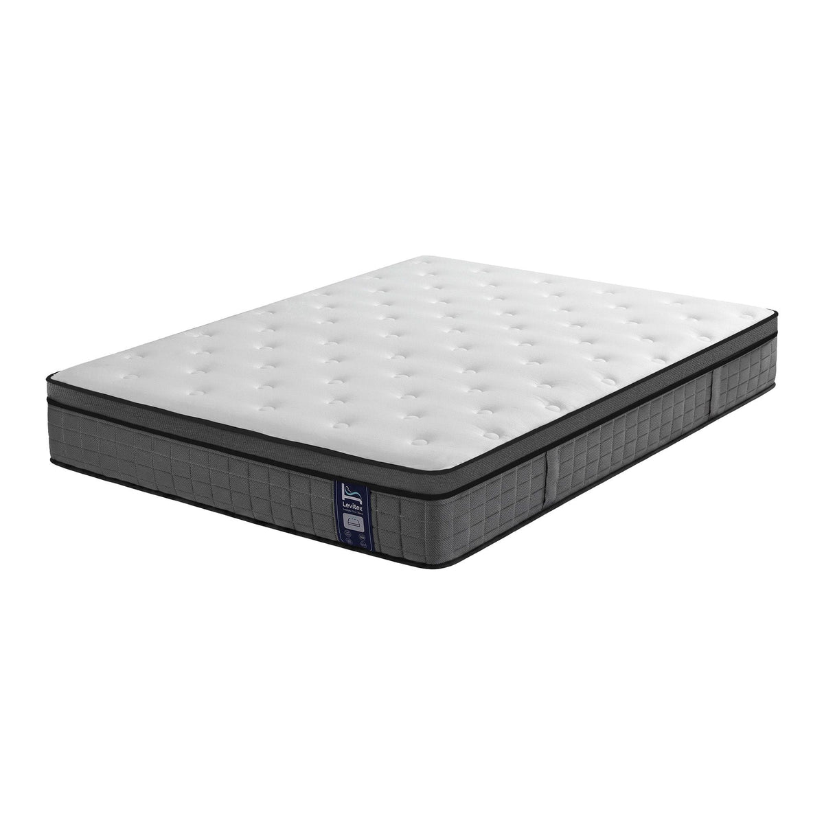 Queen 30cm Medium Firm 5-Zone Pocket Spring Mattress with Edge Support - White - Furniture > Mattresses > Queen Mattress - Rivercity House & Home Co. (ABN 18 642 972 209) - Affordable Modern Furniture Australia