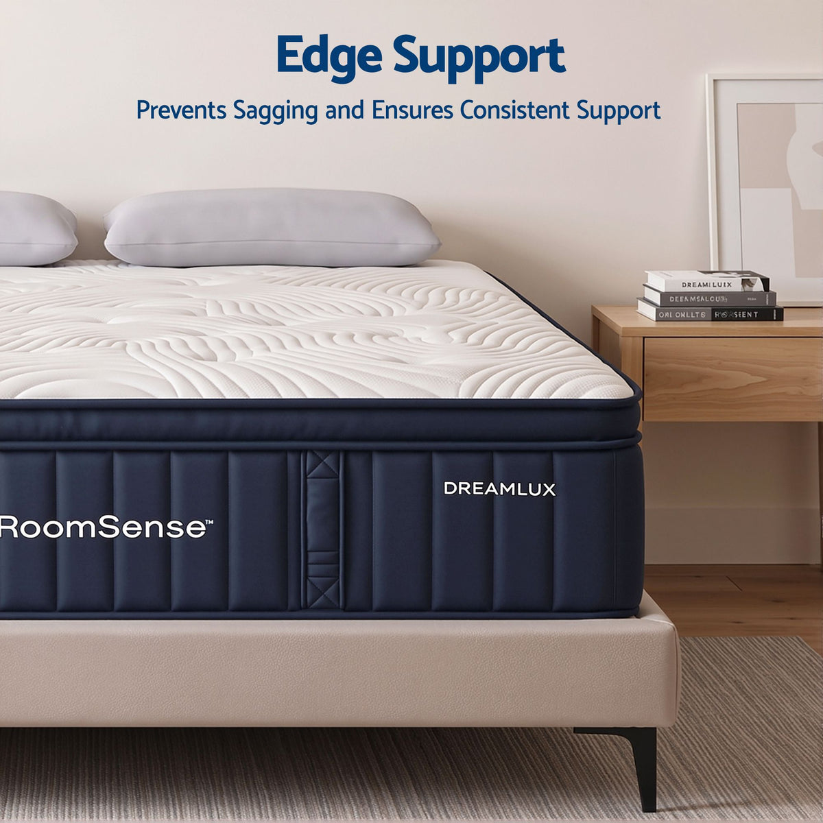 Queen 34cm Gel Cooling Tencel Mattress Bundle with 2 Pillows - Furniture > Mattresses > Queen Mattress - Rivercity House & Home Co. (ABN 18 642 972 209) - Affordable Modern Furniture Australia