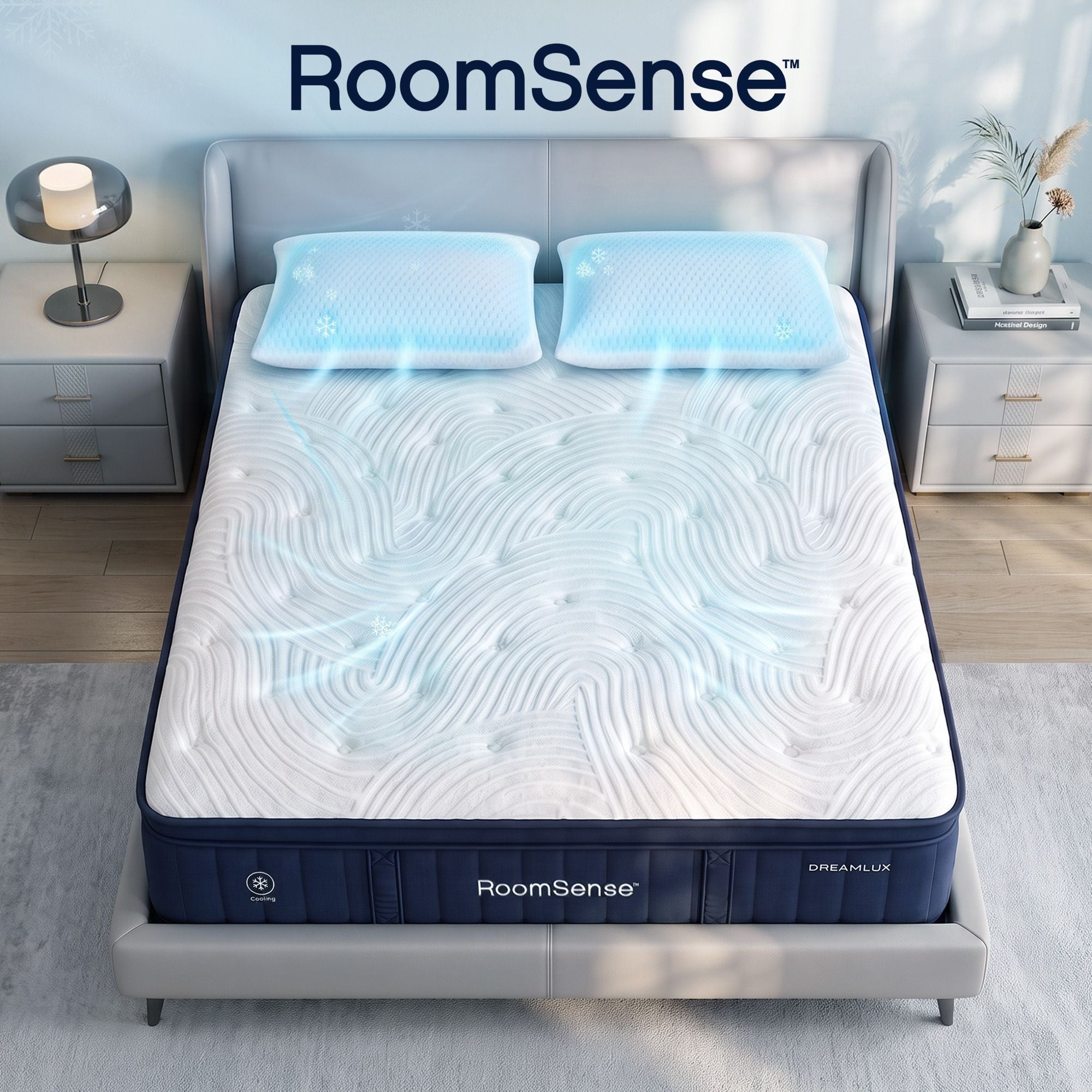 Queen 34cm Medium Soft Gel Mattress with 2 Cooling Gel Pillows Bundle - Furniture > Mattresses > Queen Mattress - Rivercity House & Home Co. (ABN 18 642 972 209) - Affordable Modern Furniture Australia