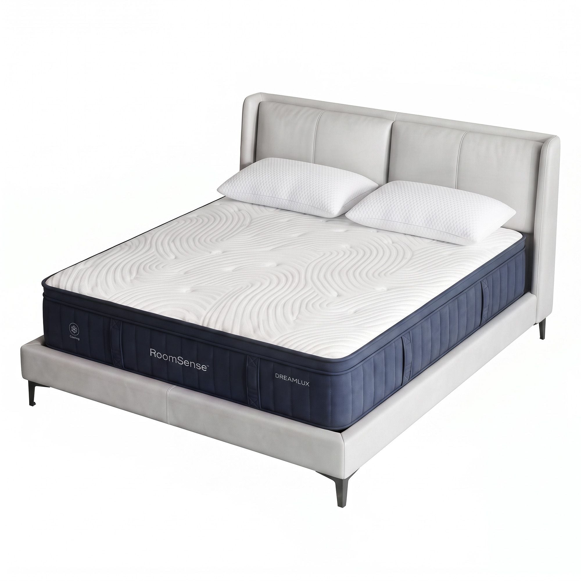 Queen 34cm Medium Soft Gel Mattress with 2 Cooling Gel Pillows Bundle - Furniture > Mattresses > Queen Mattress - Rivercity House & Home Co. (ABN 18 642 972 209) - Affordable Modern Furniture Australia