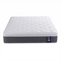 Queen 5-Zone Pocket Spring Mattress with Lumbar Support, Cooling Gel Memory Foam & Egg-Crate Foam, Medium Firm - White