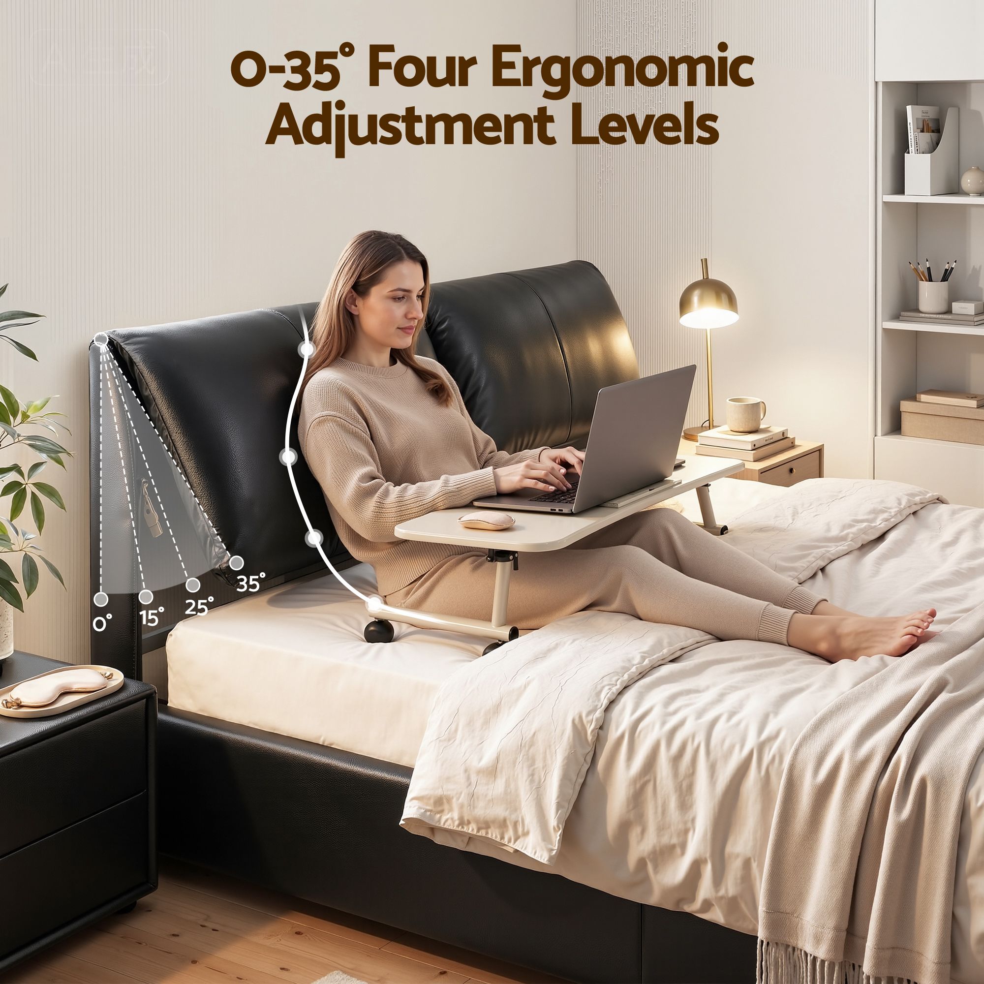 Queen Bed Frame Gas Lift Storage 3 Drawers Adjustable Headboard Platform Bed Black - Furniture > Bedroom > Beds & Bed Frames - Rivercity House & Home Co. (ABN 18 642 972 209) - Affordable Modern Furniture Australia