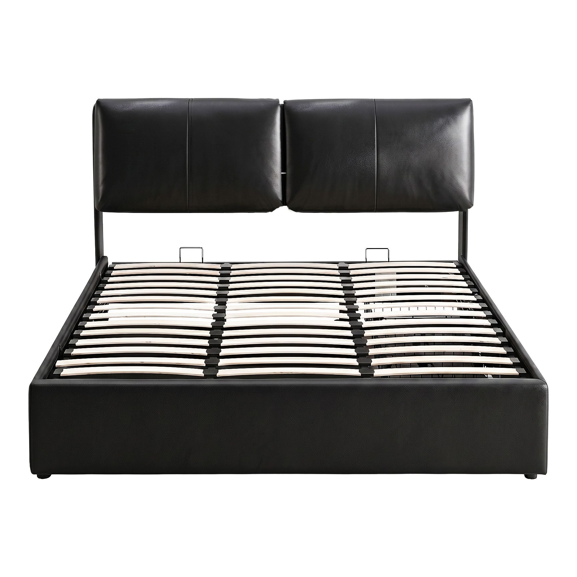 Queen Bed Frame Gas Lift Storage 3 Drawers Adjustable Headboard Platform Bed Black - Furniture > Bedroom > Beds & Bed Frames - Rivercity House & Home Co. (ABN 18 642 972 209) - Affordable Modern Furniture Australia