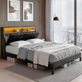 Jindara Smart LED Queen Bed Frame – Black