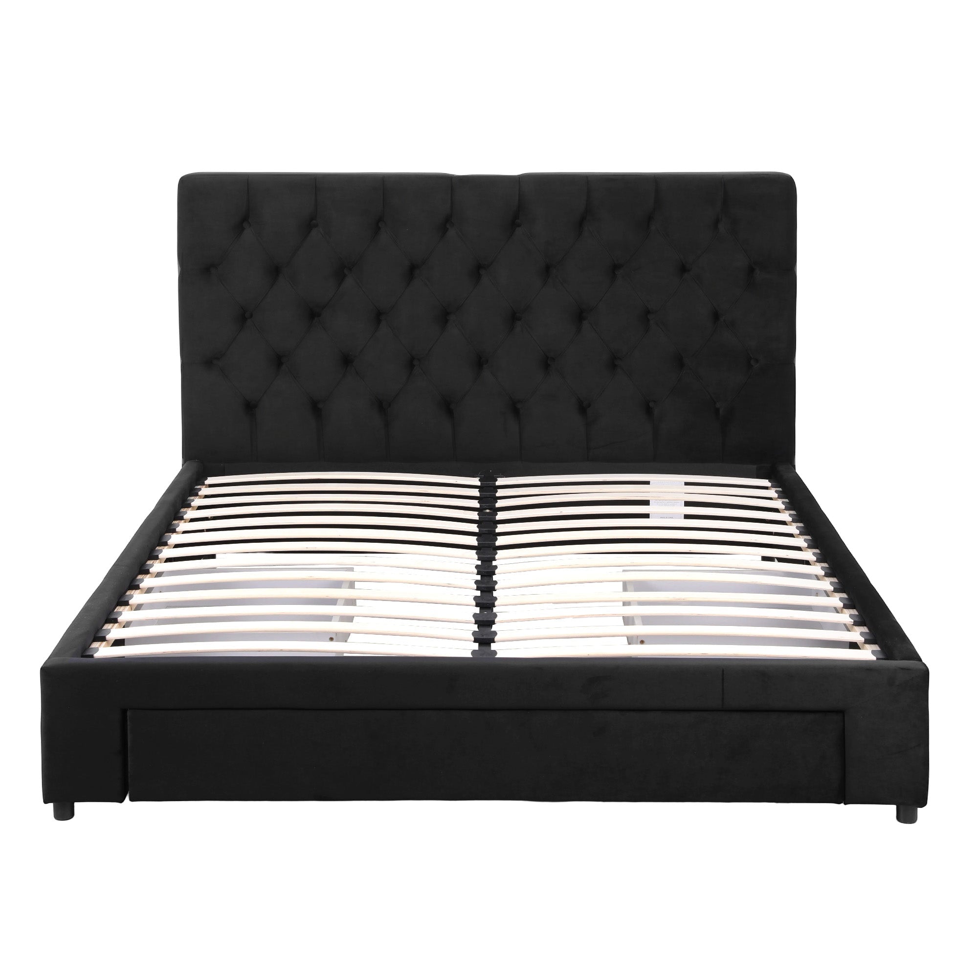 Queen Bed Frame Storage Charging Station Upholstered 3 Drawers USB Type - C - Furniture > Bedroom > Beds & Bed Frames - Rivercity House & Home Co. (ABN 18 642 972 209) - Affordable Modern Furniture Australia