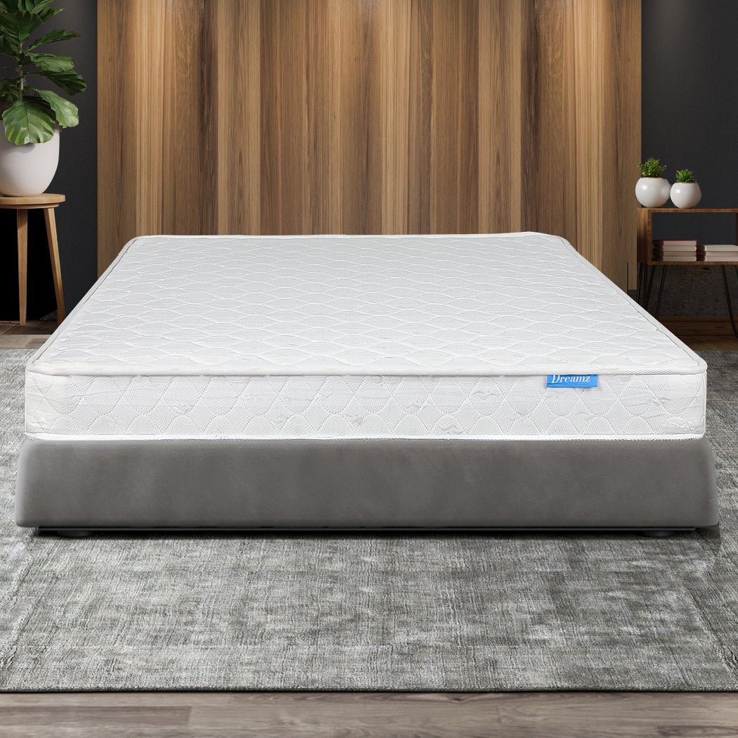 Queen Bonnell Spring Coil Mattress - White - Rivercity House & Home Co. (ABN 18 642 972 209) - Affordable Modern Furniture Australia