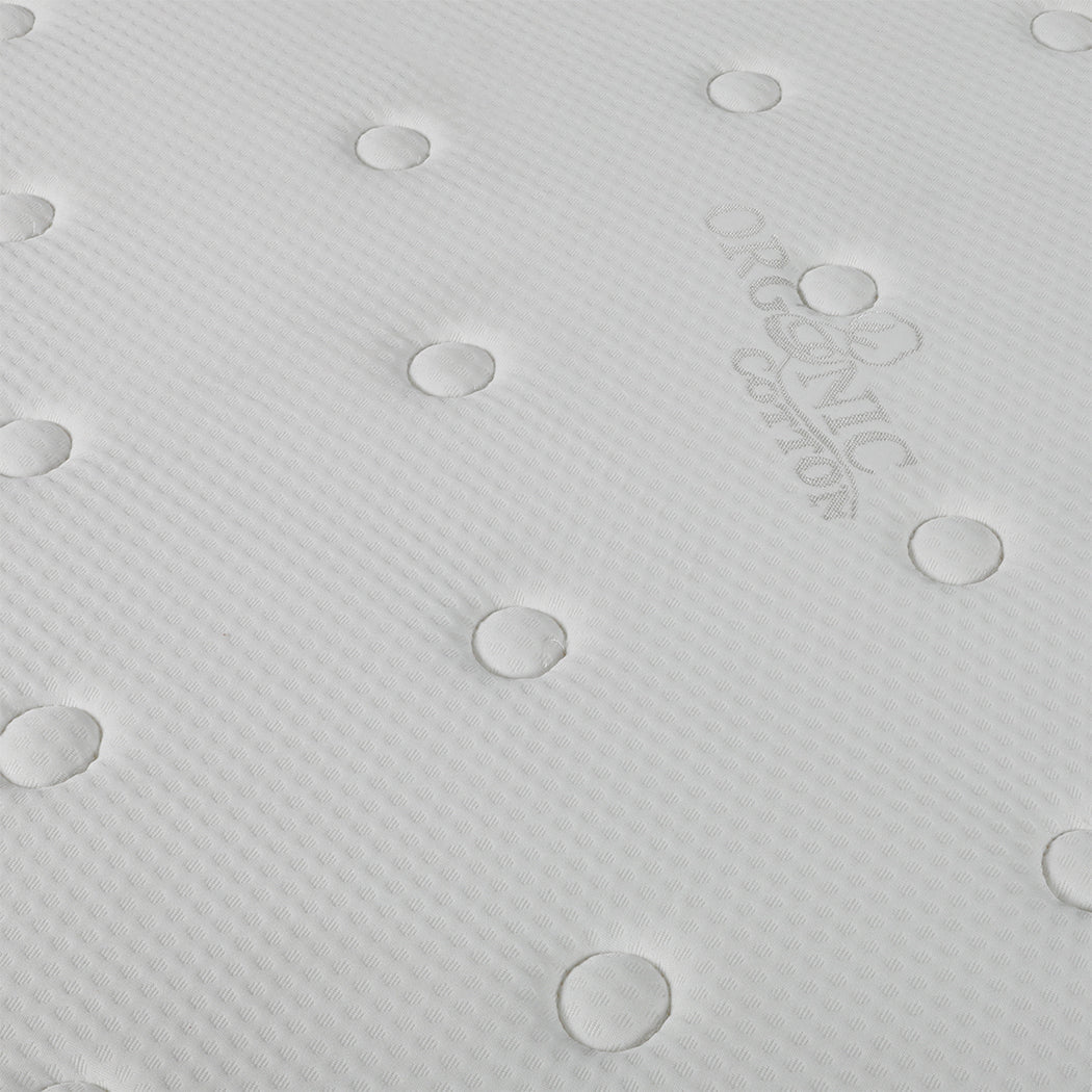 Queen Bonnell Spring Mattress Medium Firmness - White - Rivercity House & Home Co. (ABN 18 642 972 209) - Affordable Modern Furniture Australia