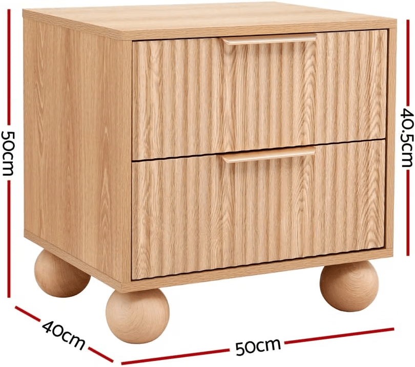 Queen Bouclé Upholstered Platform Bed Frame with 2 Bedside Tables - Furniture > Bedroom > Beds & Bed Frames - Rivercity House & Home Co. (ABN 18 642 972 209) - Affordable Modern Furniture Australia