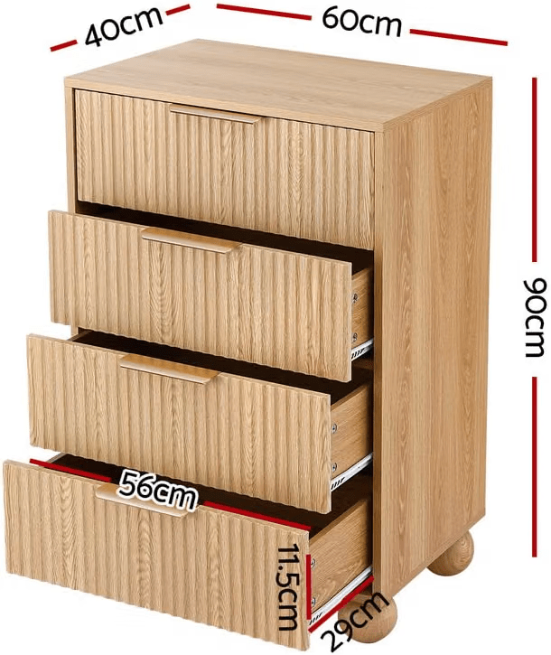 Queen Bouclé Upholstered Platform Bed Frame with 2 Four-Drawer Chests of Drawers Set - Furniture > Bedroom > Beds & Bed Frames - Rivercity House & Home Co. (ABN 18 642 972 209) - Affordable Modern Furniture Australia