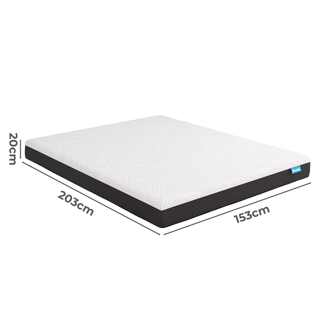 Queen Gel Memory Foam Mattress Pad with Cooling Technology - White - Rivercity House & Home Co. (ABN 18 642 972 209) - Affordable Modern Furniture Australia