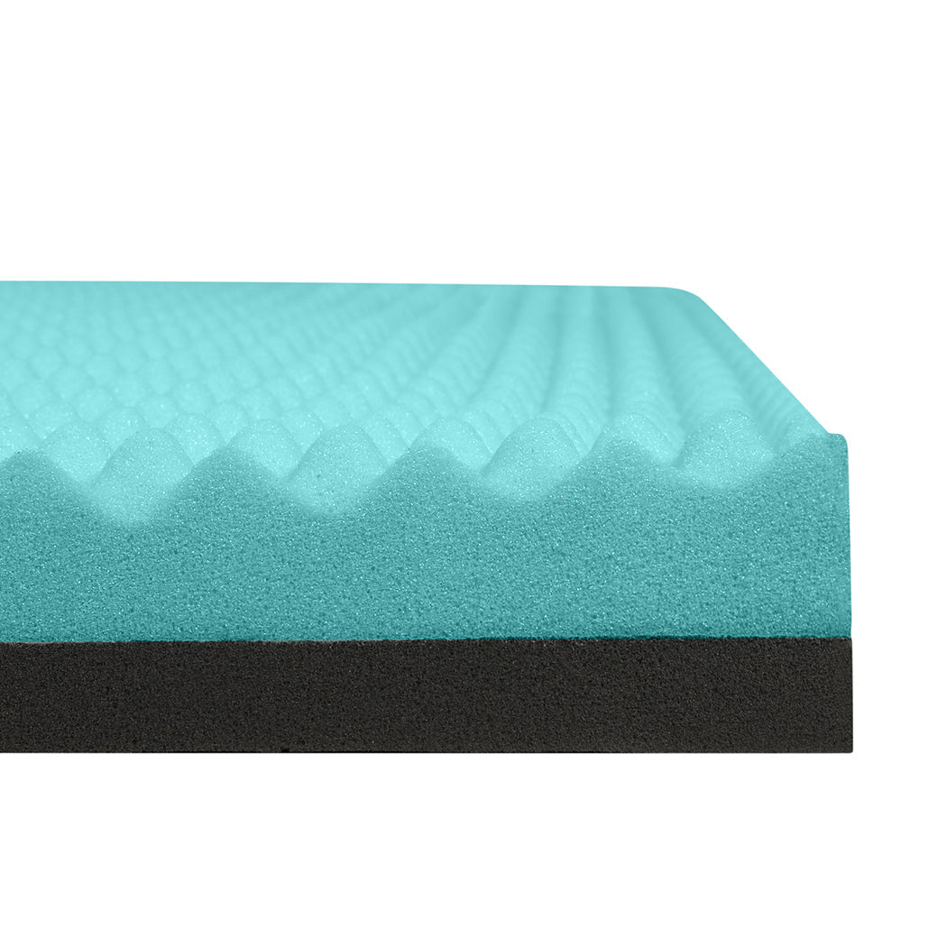Queen Gel Memory Foam Mattress Topper 8CM Cooling Support - White - Rivercity House & Home Co. (ABN 18 642 972 209) - Affordable Modern Furniture Australia