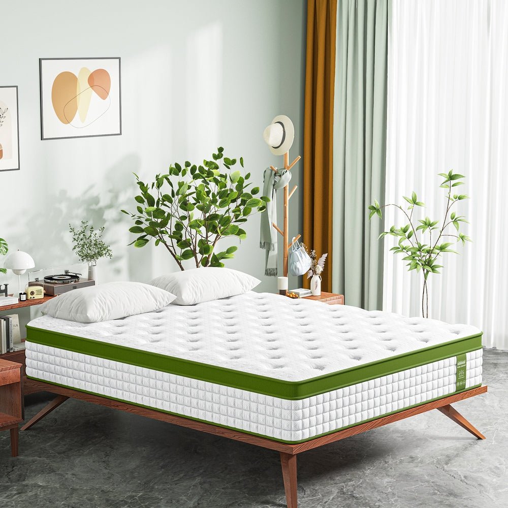 Queen Mattress 30cm Medium Firm Hybrid Mattress for Pressure Relief Motion Isolation - Furniture > Mattresses > Queen Mattress - Rivercity House & Home Co. (ABN 18 642 972 209) - Affordable Modern Furniture Australia
