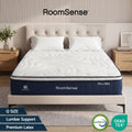 30cm Medium Firm Queen Pocket Spring Hybrid Mattress with Latex Lumbar Support - White
