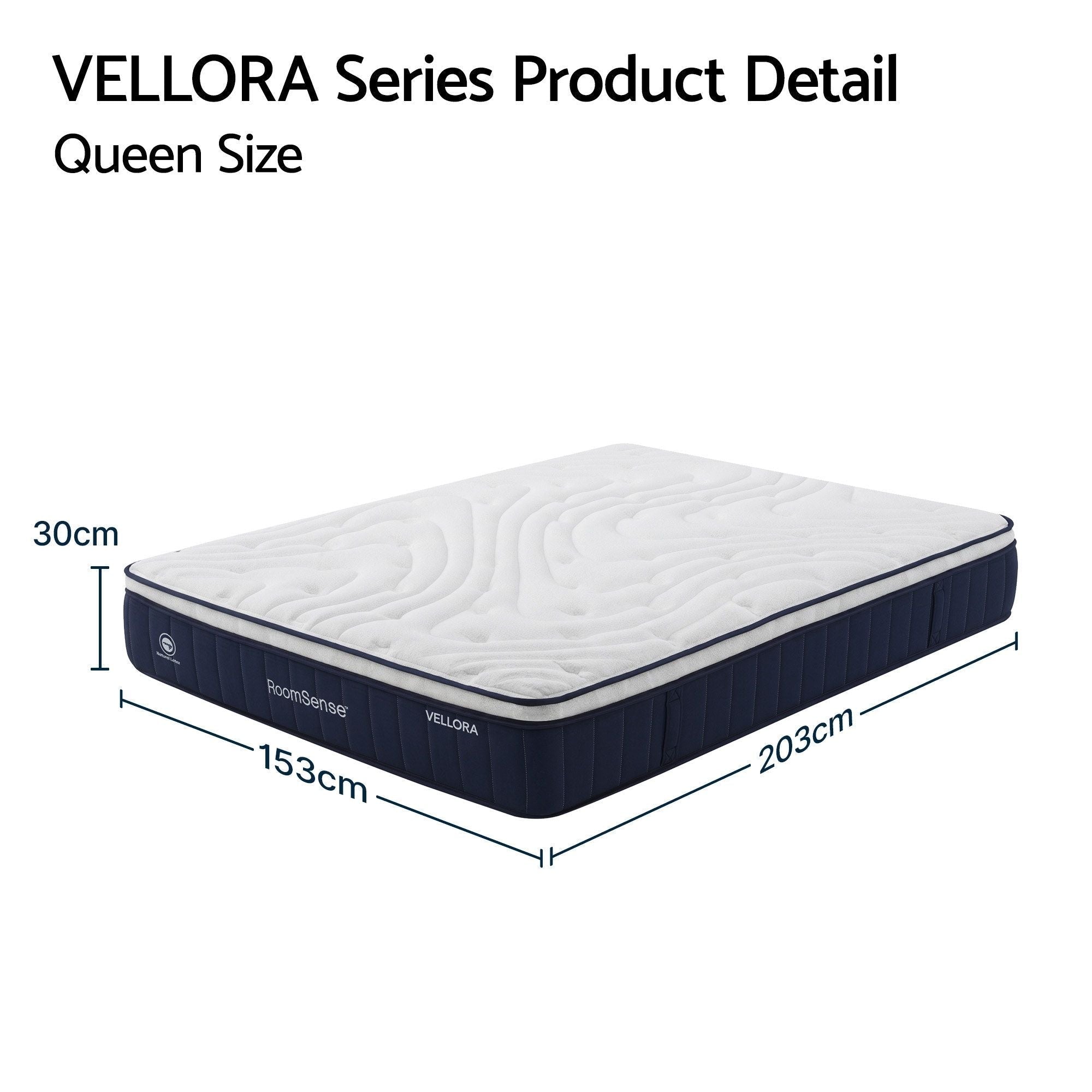 Queen Mattress , 30cm Medium Firm Hybrid Mattress with Latex Lumbar Support for Back Pain Relief , Pocket Spring Mattress Queen Size in a Box - Furniture > Mattresses > Queen Mattress - Rivercity House & Home Co. (ABN 18 642 972 209) - Affordable Modern Furniture Australia