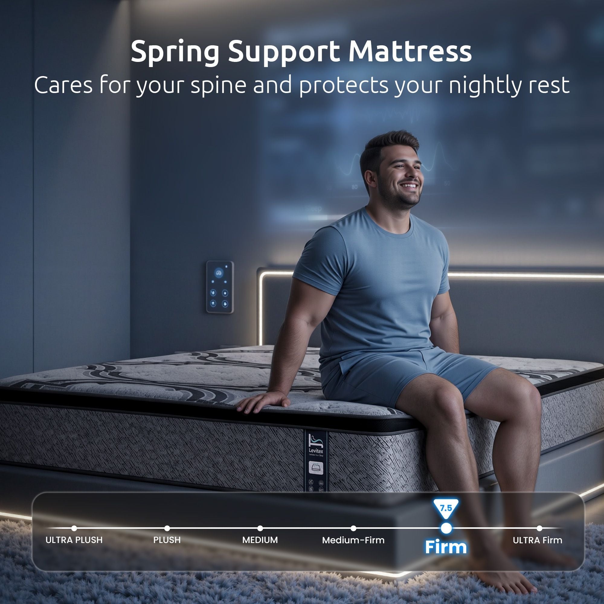 Queen Mattress 34 cm 5 - Zone Pocket Spring with Latex & Memory Foam or Extra Lumbar & Shoulder Support - Furniture > Mattresses > Queen Mattress - Rivercity House & Home Co. (ABN 18 642 972 209) - Affordable Modern Furniture Australia