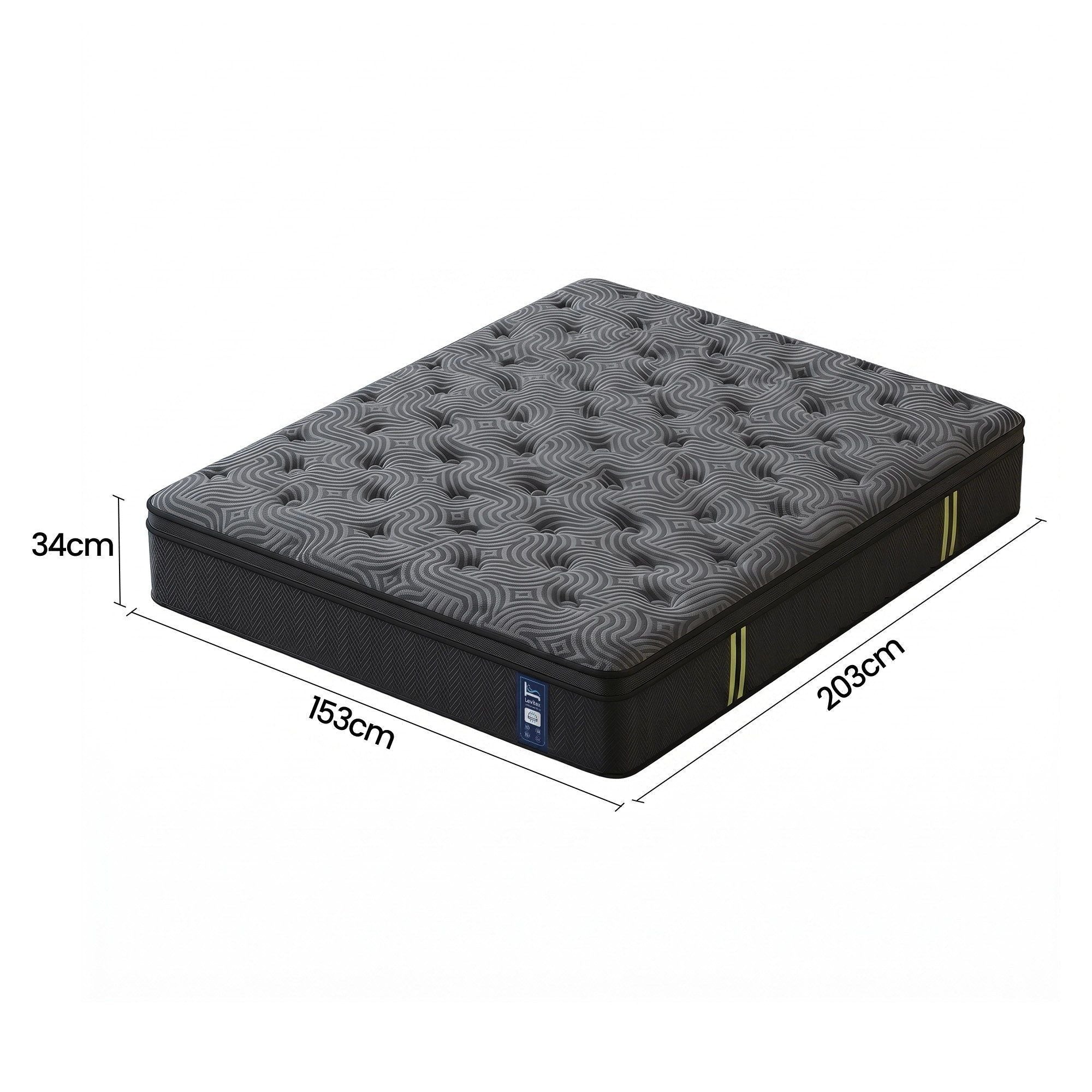 Queen Mattress 34 cm 5 - Zone Pressure Relief Pocket Spring with Reinforced Edge Support & Breathable Gel Memory Foam Hybrid Mattress - Furniture > Mattresses > Queen Mattress - Rivercity House & Home Co. (ABN 18 642 972 209) - Affordable Modern Furniture Australia