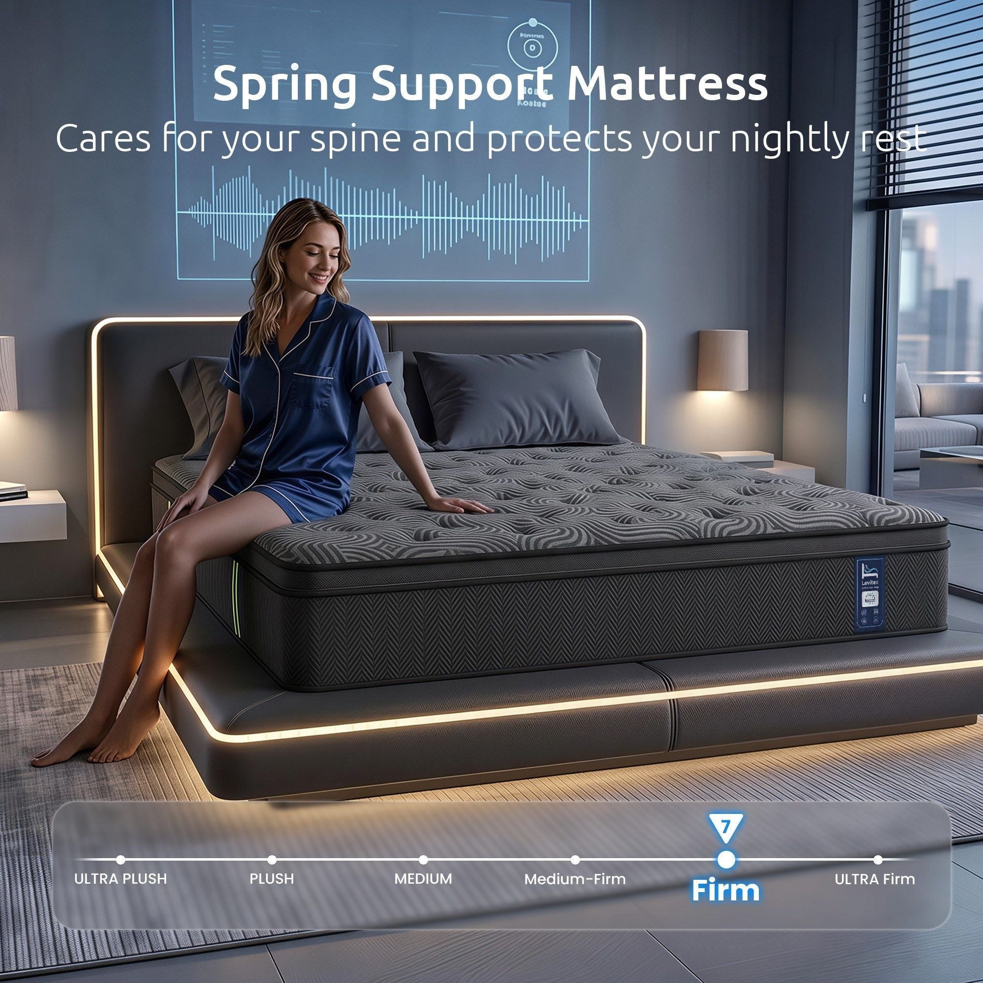 Queen Mattress 34 cm 5 - Zone Pressure Relief Pocket Spring with Reinforced Edge Support & Breathable Gel Memory Foam Hybrid Mattress - Furniture > Mattresses > Queen Mattress - Rivercity House & Home Co. (ABN 18 642 972 209) - Affordable Modern Furniture Australia
