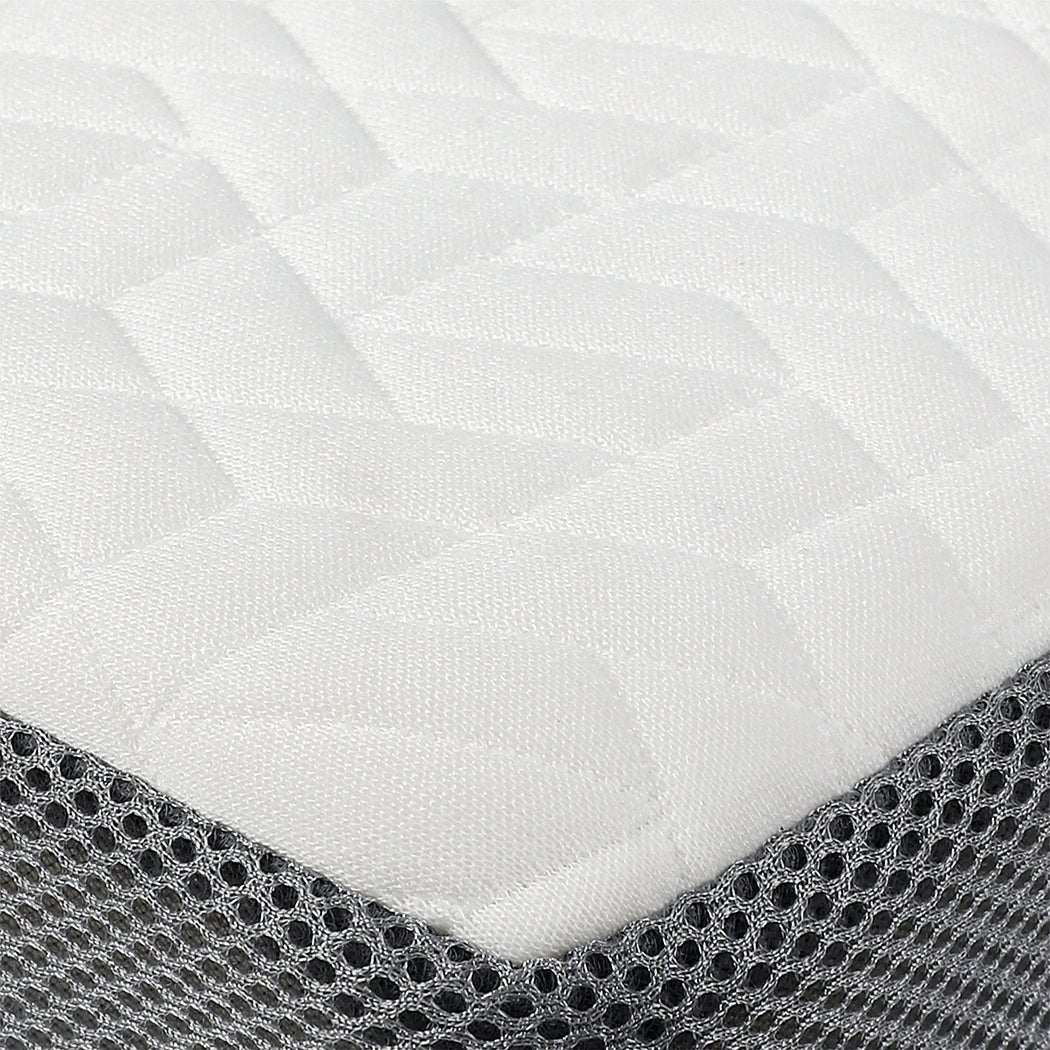 Queen Memory Foam Mattress Topper All Season with Anti - Slip - White and Grey - Rivercity House & Home Co. (ABN 18 642 972 209) - Affordable Modern Furniture Australia