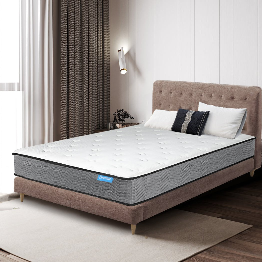 Queen Pocket Spring Mattress Extra Firm 23cm - White - Rivercity House & Home Co. (ABN 18 642 972 209) - Affordable Modern Furniture Australia
