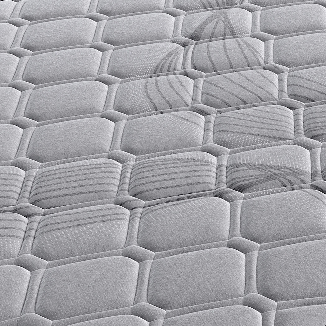 Queen Pocket Spring Mattress Medium Firm - Grey - Rivercity House & Home Co. (ABN 18 642 972 209) - Affordable Modern Furniture Australia