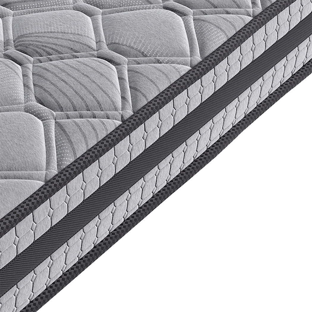 Queen Pocket Spring Mattress Medium Firm - Grey - Rivercity House & Home Co. (ABN 18 642 972 209) - Affordable Modern Furniture Australia