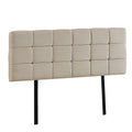 Queen Size | Deluxe Fabric Headboard Bedhead (Beige)