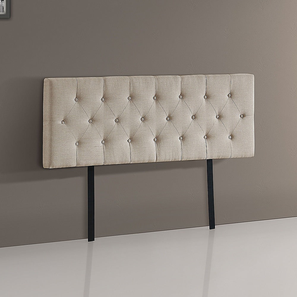 Queen Size | Deluxe Headboard Bedhead (Beige) - Rivercity House & Home Co. (ABN 18 642 972 209) - Affordable Modern Furniture Australia