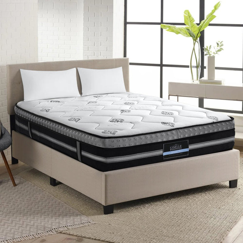 Queen Size | Galaxy Euro Top Cool Gel Pocket Spring Mattress (Medium Firm) - Rivercity House & Home Co. (ABN 18 642 972 209) - Affordable Modern Furniture Australia