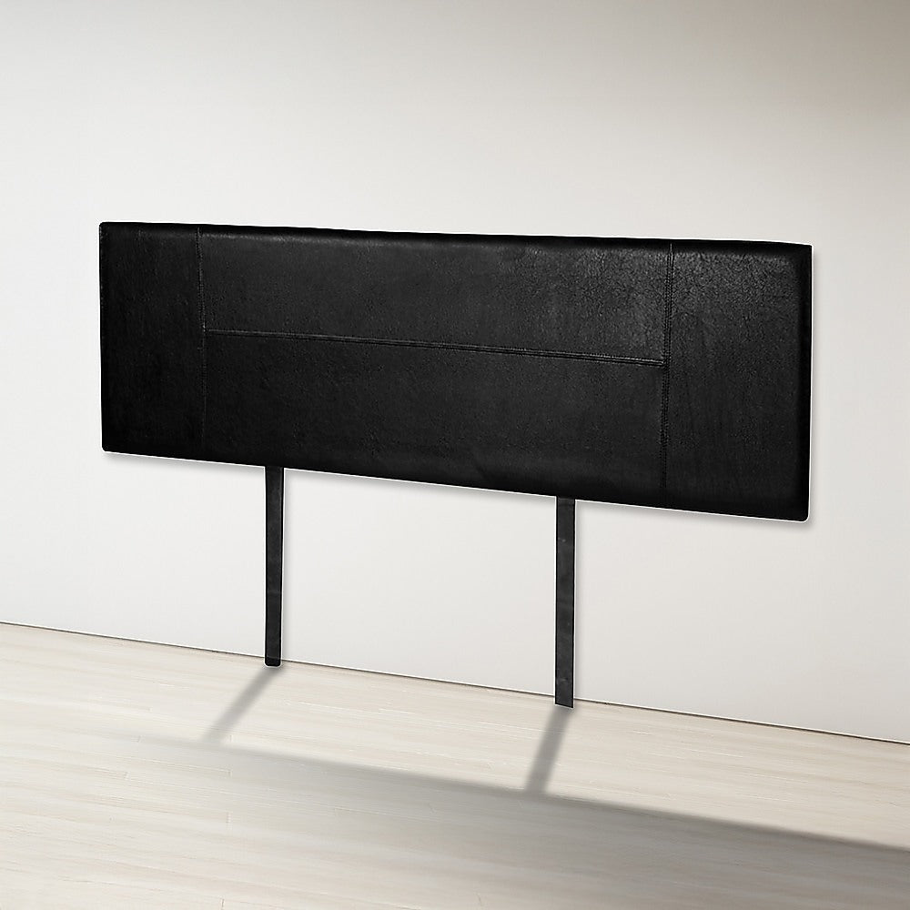 Queen Size | PU Leather Bed Headboard Bedhead (Black) - Rivercity House & Home Co. (ABN 18 642 972 209) - Affordable Modern Furniture Australia