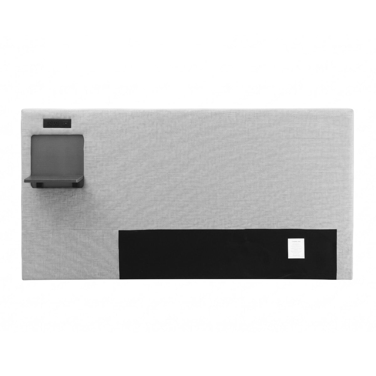 Queen Upholstered Headboard with Foldable Table and Charging Station - Grey - Furniture > Bedroom > Headboards - Rivercity House & Home Co. (ABN 18 642 972 209) - Affordable Modern Furniture Australia