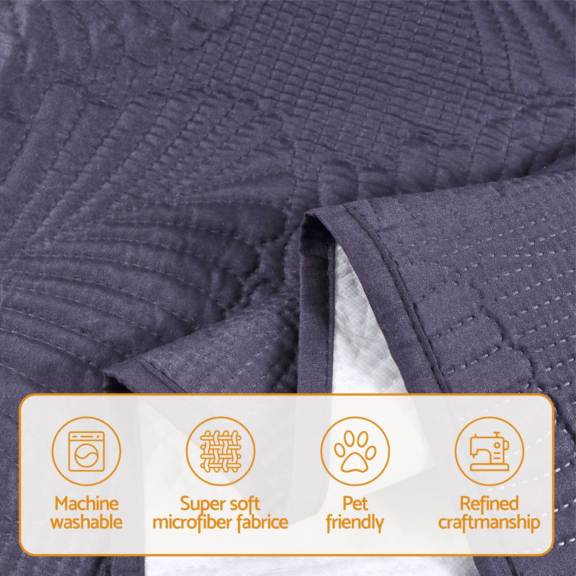 Quilted Recliner Chair Covers 100% Waterproof Recliner Slipcovers Grey - Furniture > Bar Stools & Chairs > Arm Chairs & Recliners - Rivercity House & Home Co. (ABN 18 642 972 209) - Affordable Modern Furniture Australia