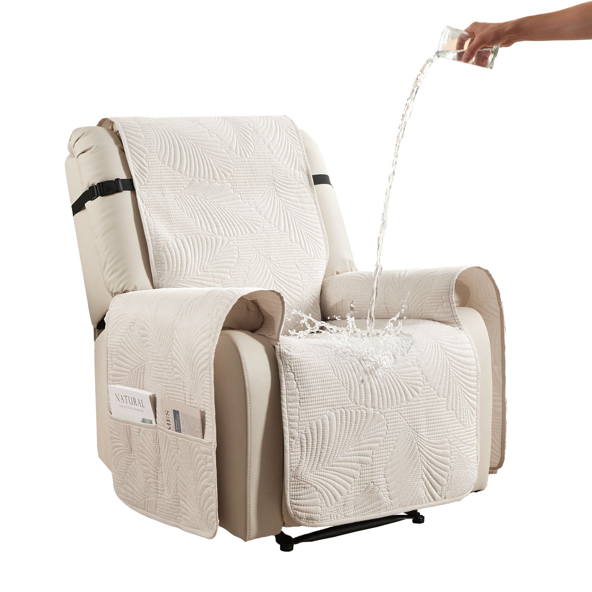 Quilted Recliner Chair Covers 100% Waterproof Recliner Slipcovers - Furniture > Bar Stools & Chairs > Arm Chairs & Recliners - Rivercity House & Home Co. (ABN 18 642 972 209) - Affordable Modern Furniture Australia