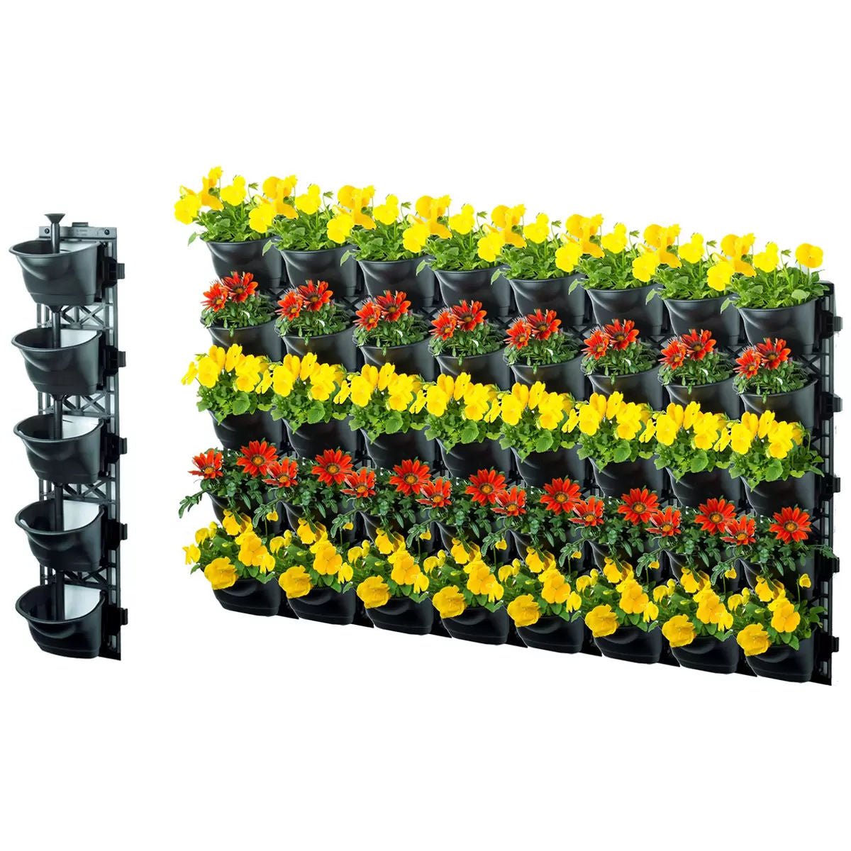 Quint vertical garden with 8 frames and 40 pots - Home & Garden > Garden Tools > Gardening Tools - Rivercity House & Home Co. (ABN 18 642 972 209) - Affordable Modern Furniture Australia