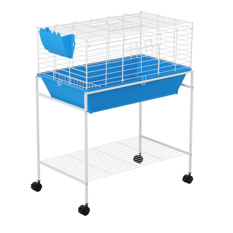 Rabbit Cage Hutch Cages Indoor Hamster Enclosure Carrier Bunny Blue - Pet Care > Cat Supplies - Rivercity House & Home Co. (ABN 18 642 972 209) - Affordable Modern Furniture Australia