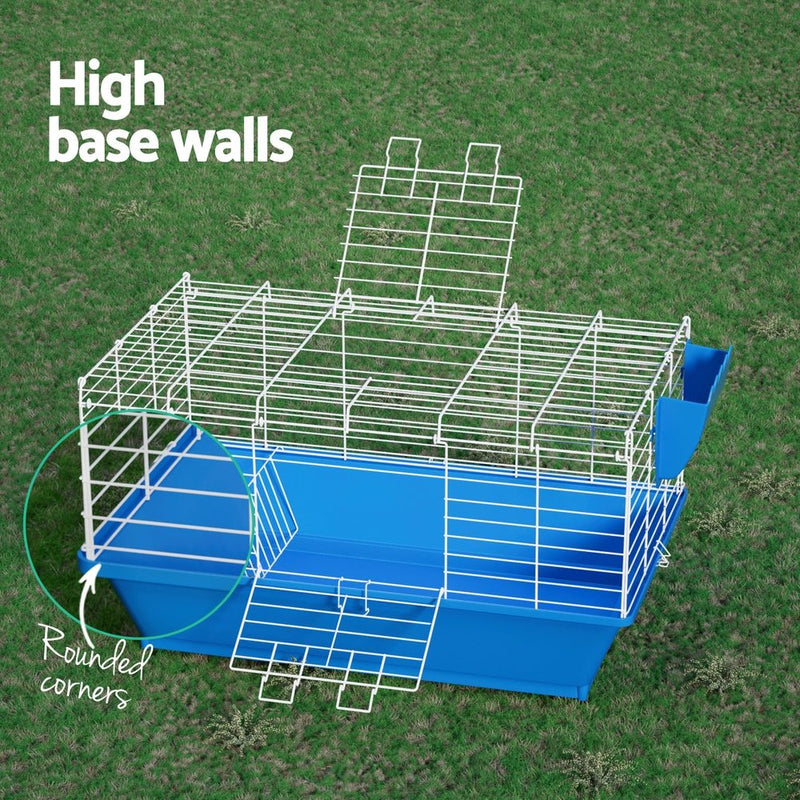 Rabbit Cage Hutch Cages Indoor Hamster Enclosure Carrier Bunny Blue - Pet Care > Cat Supplies - Rivercity House & Home Co. (ABN 18 642 972 209) - Affordable Modern Furniture Australia