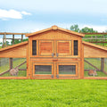Rabbit Hutch Chicken Coop Wooden Pet Hutch 169cm x 52cm x 72cm