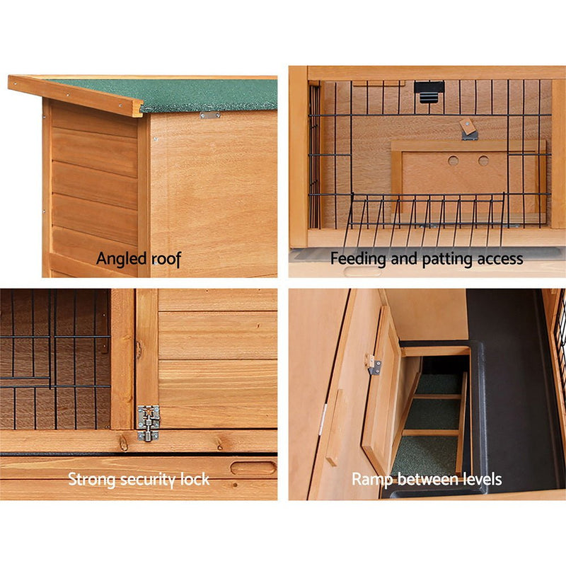 Rabbit Hutch Wooden Chicken Coop Pet Hutch 82cm x 91.5cm x 45cm - Pet Care > Coops & Hutches - Rivercity House & Home Co. (ABN 18 642 972 209) - Affordable Modern Furniture Australia