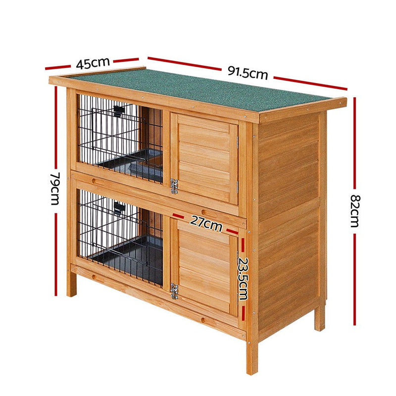 Rabbit Hutch Wooden Chicken Coop Pet Hutch 82cm x 91.5cm x 45cm - Pet Care > Coops & Hutches - Rivercity House & Home Co. (ABN 18 642 972 209) - Affordable Modern Furniture Australia